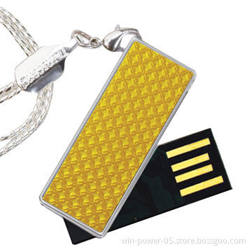 Mini Swivel Flash Drive, Customized Logos are Welcome, Full Capacity Can Pass H2 Test, CE/FCC
